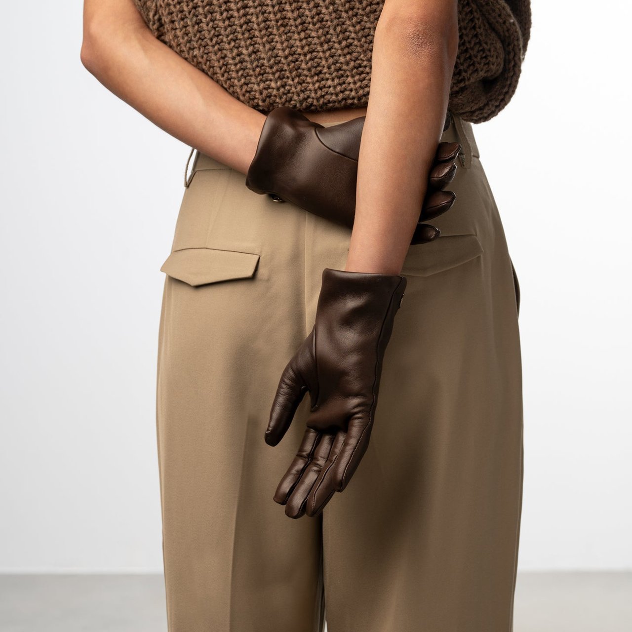 Isabel Bernard Honoré Eleanor - Handschoenen - Bruin Bruin