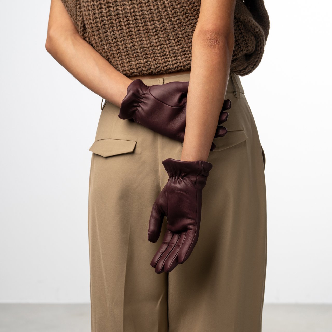 Isabel Bernard Honoré Marcelia - Handschoenen - Bordeaux Rood