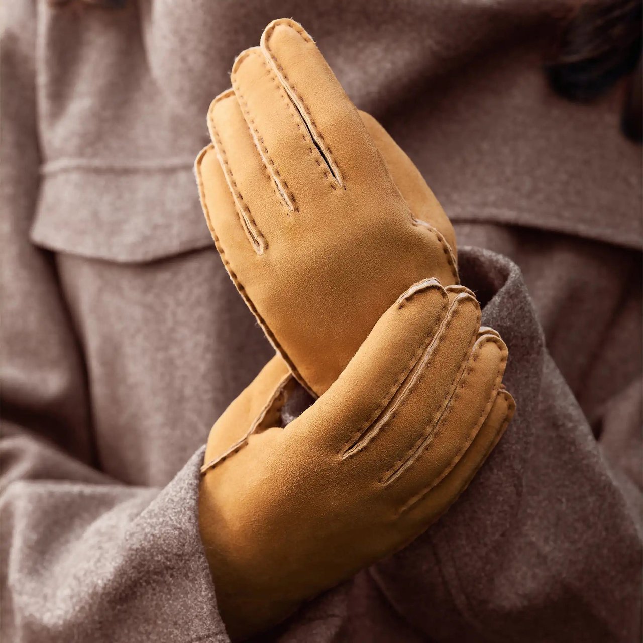 Isabel Bernard Honoré Zenia - Handschoenen - Cognac Bruin