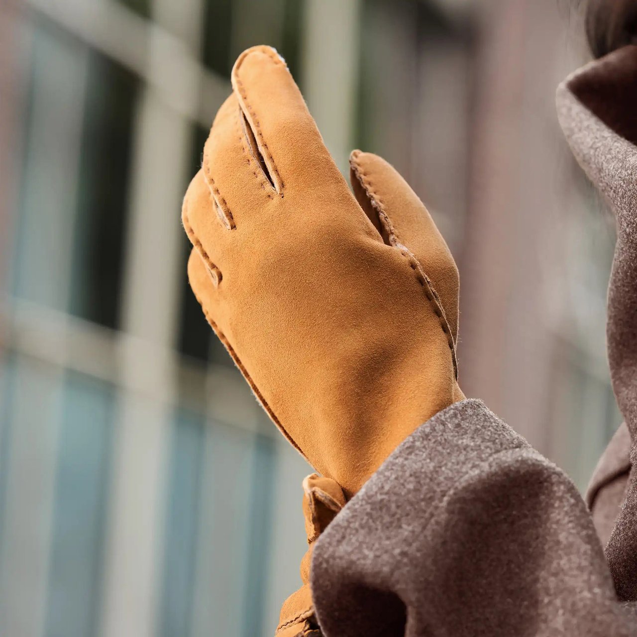 Isabel Bernard Honoré Zenia - Handschoenen - Cognac Bruin