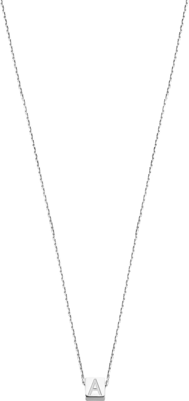 Isabel Bernard Saint Germain Felie - Ketting - Witgoud - Letter Z Zilver