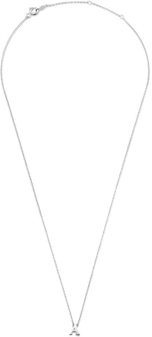 Isabel Bernard Le Marais Chloe - Ketting - Witgoud - Letter Z Zilver