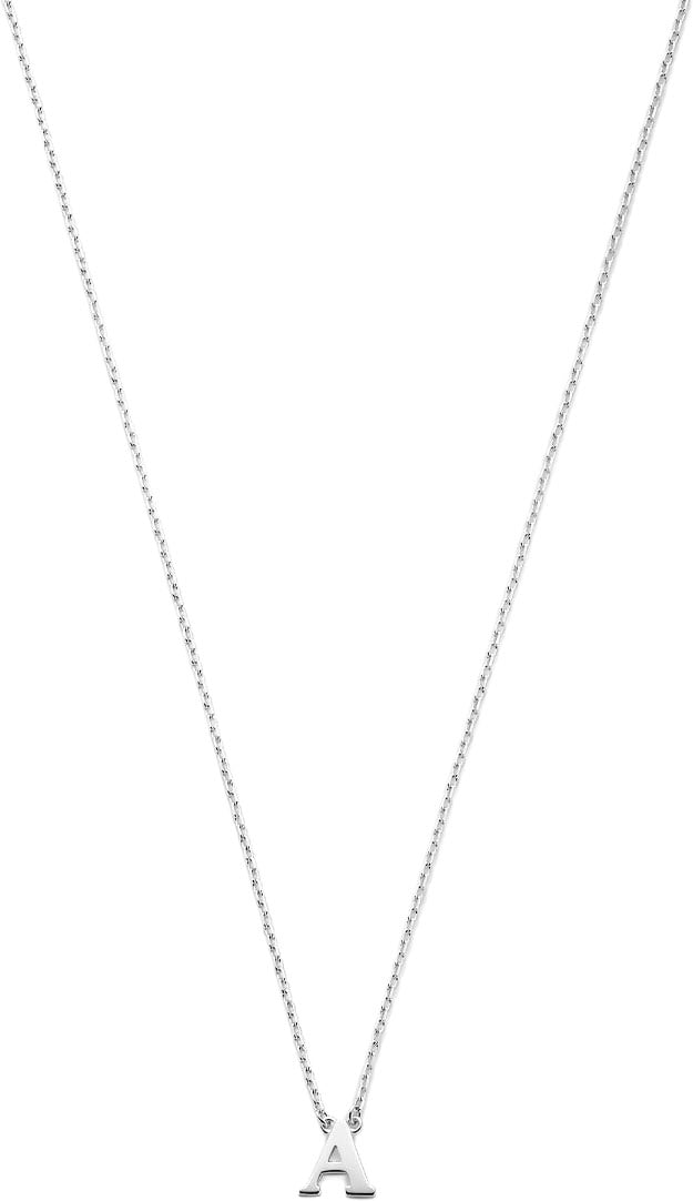 Isabel Bernard Le Marais Chloe - Ketting - Witgoud - Letter Z Zilver