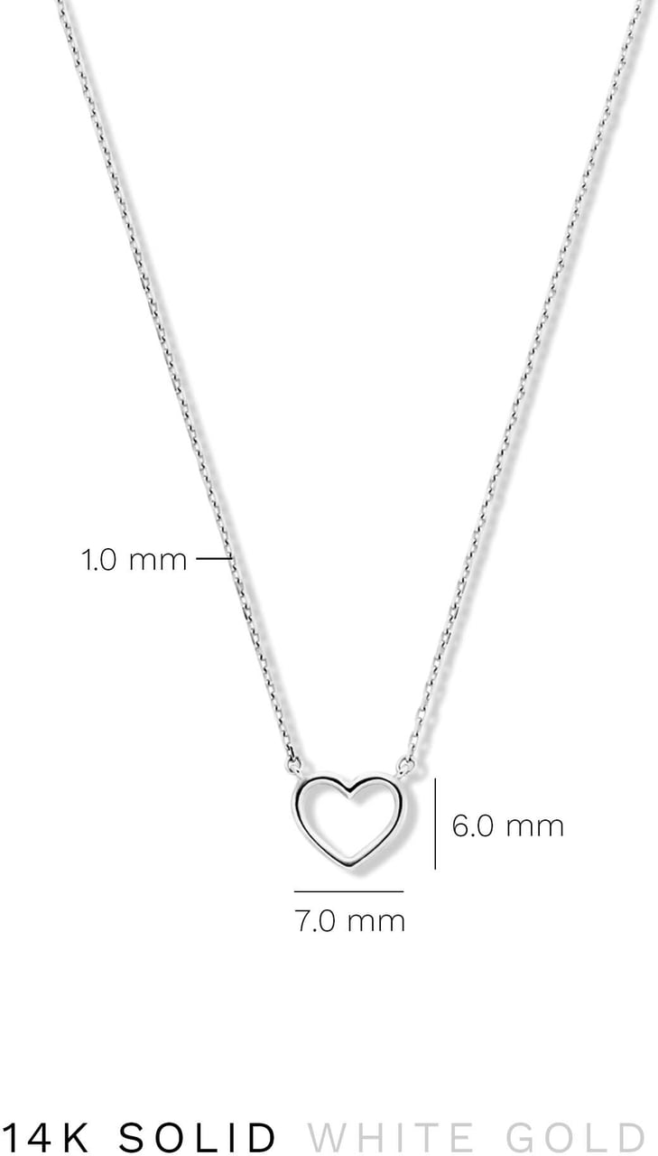 Isabel Bernard La Concorde Amore - Ketting - Witgoud Zilver
