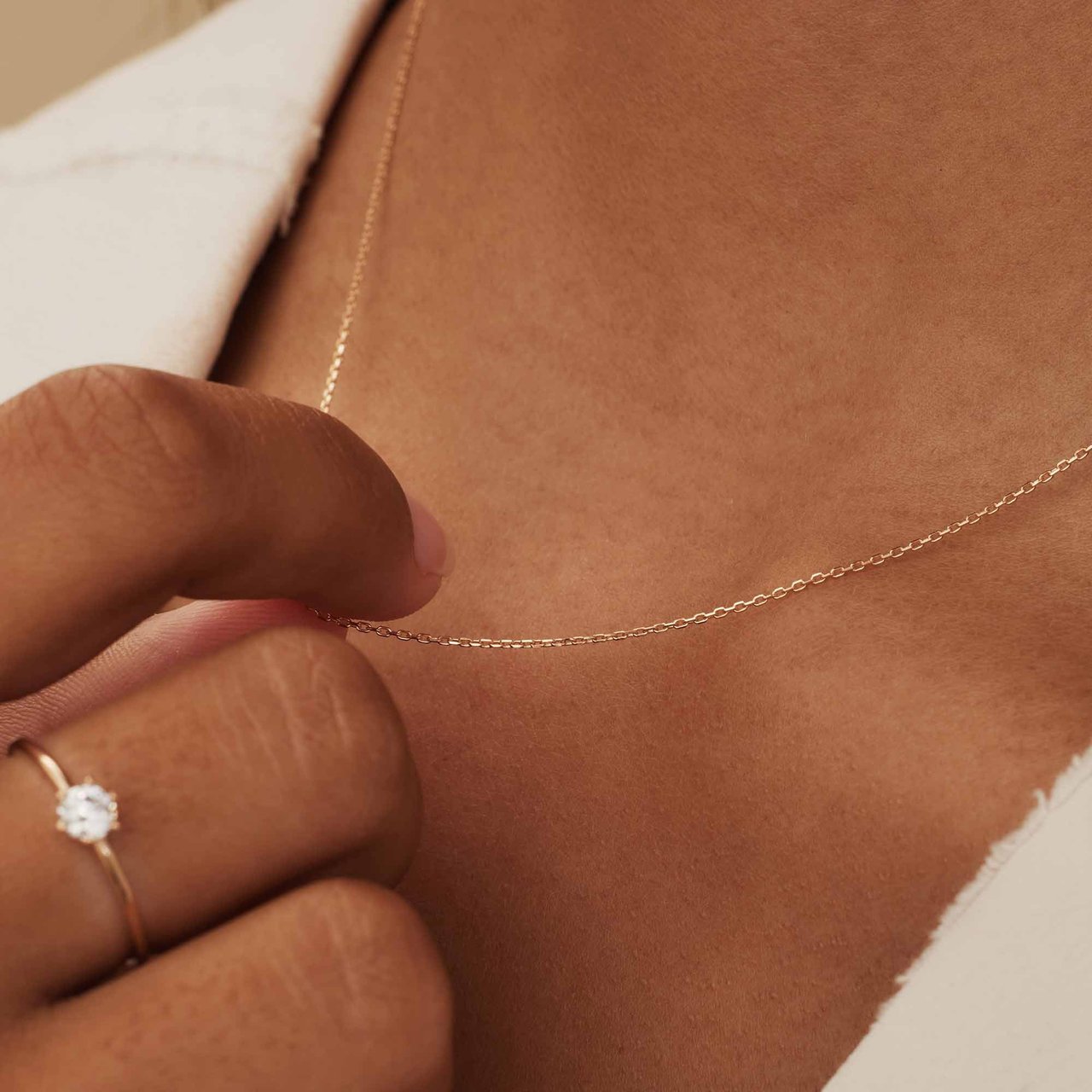 Isabel Bernard Le Marais Nicole - Ketting - Roségoud Roze