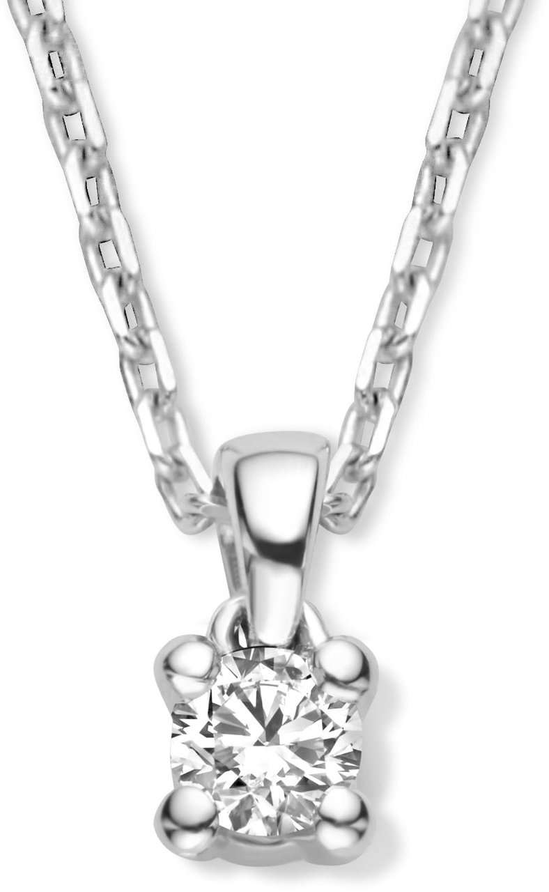 Isabel Bernard De la Paix Celine - Ketting - Witgoud Zilver