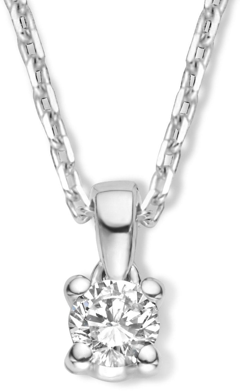 Isabel Bernard De la Paix Celesse - Ketting - Witgoud Zilver