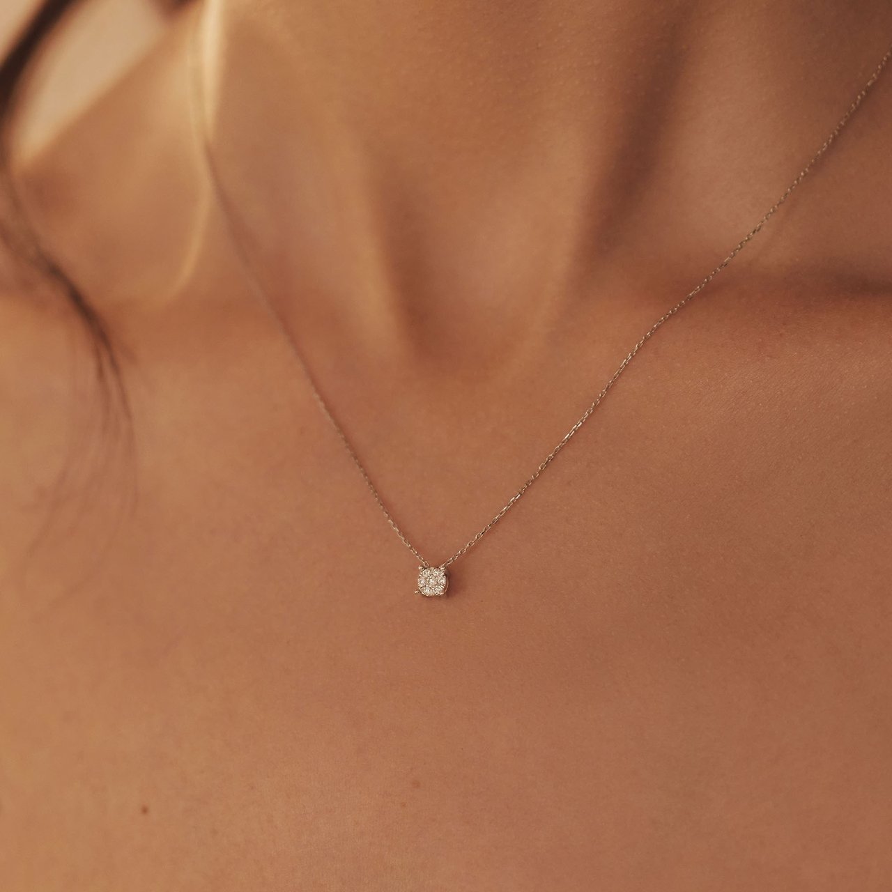 Isabel Bernard De la Paix Hanae - Ketting - Witgoud Zilver