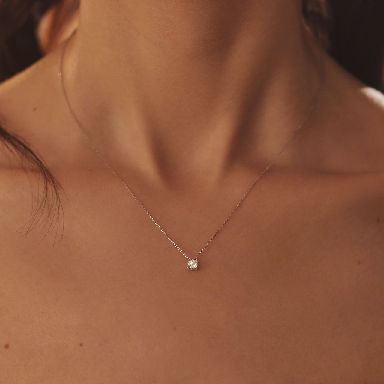 Isabel Bernard De la Paix Hanae - Ketting - Witgoud Zilver
