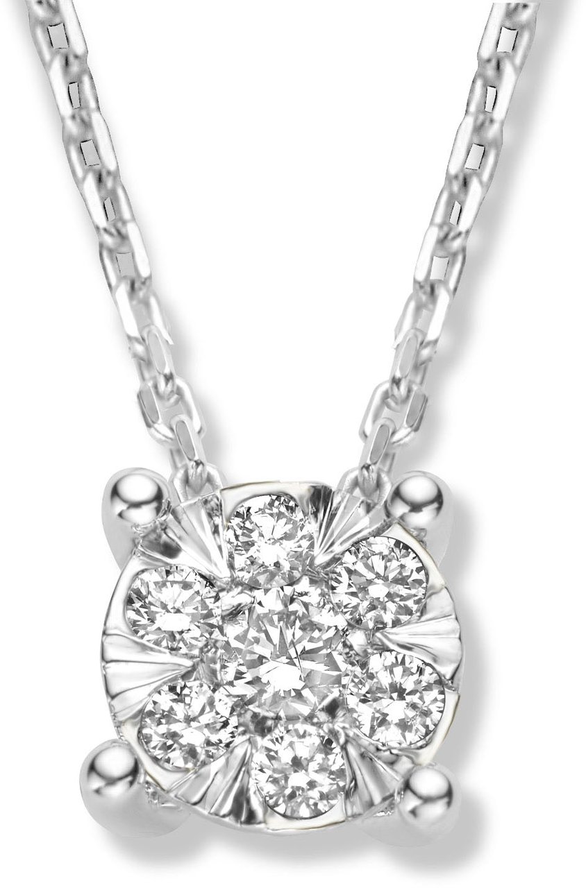 Isabel Bernard De la Paix Hanae - Ketting - Witgoud Zilver