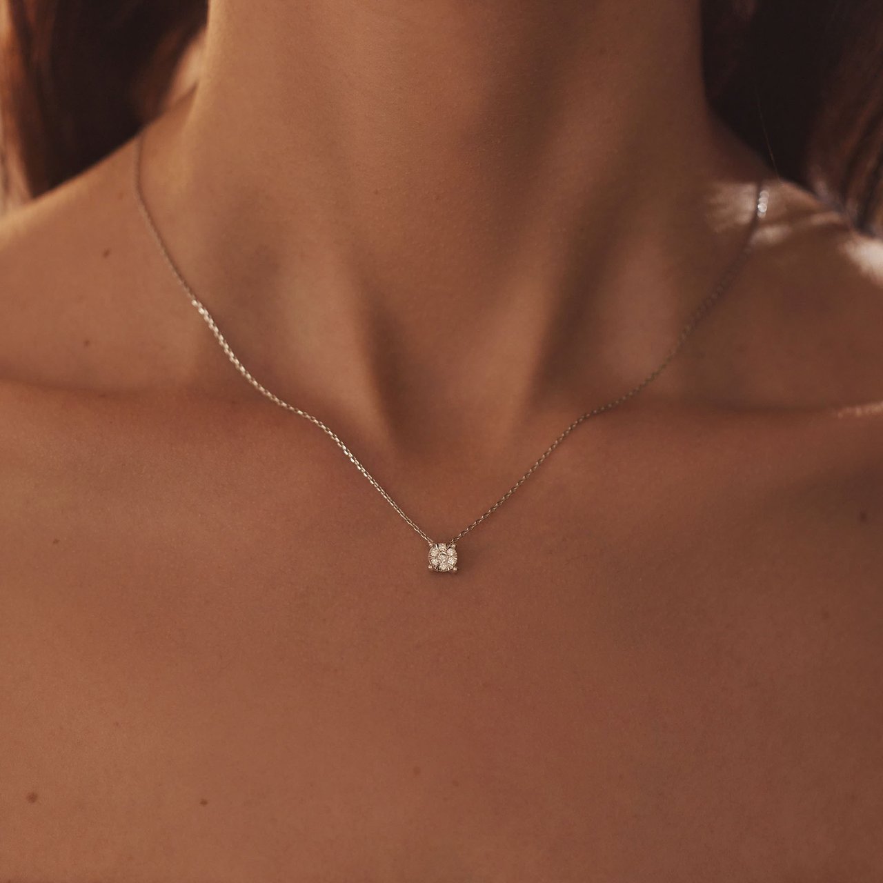 Isabel Bernard De la Paix Hanae - Ketting - Witgoud Zilver