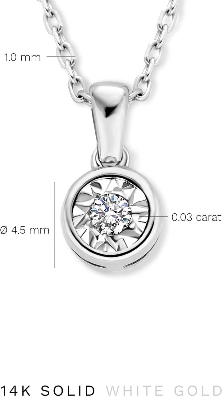 Isabel Bernard De la Paix Inaya - Ketting - Witgoud Zilver