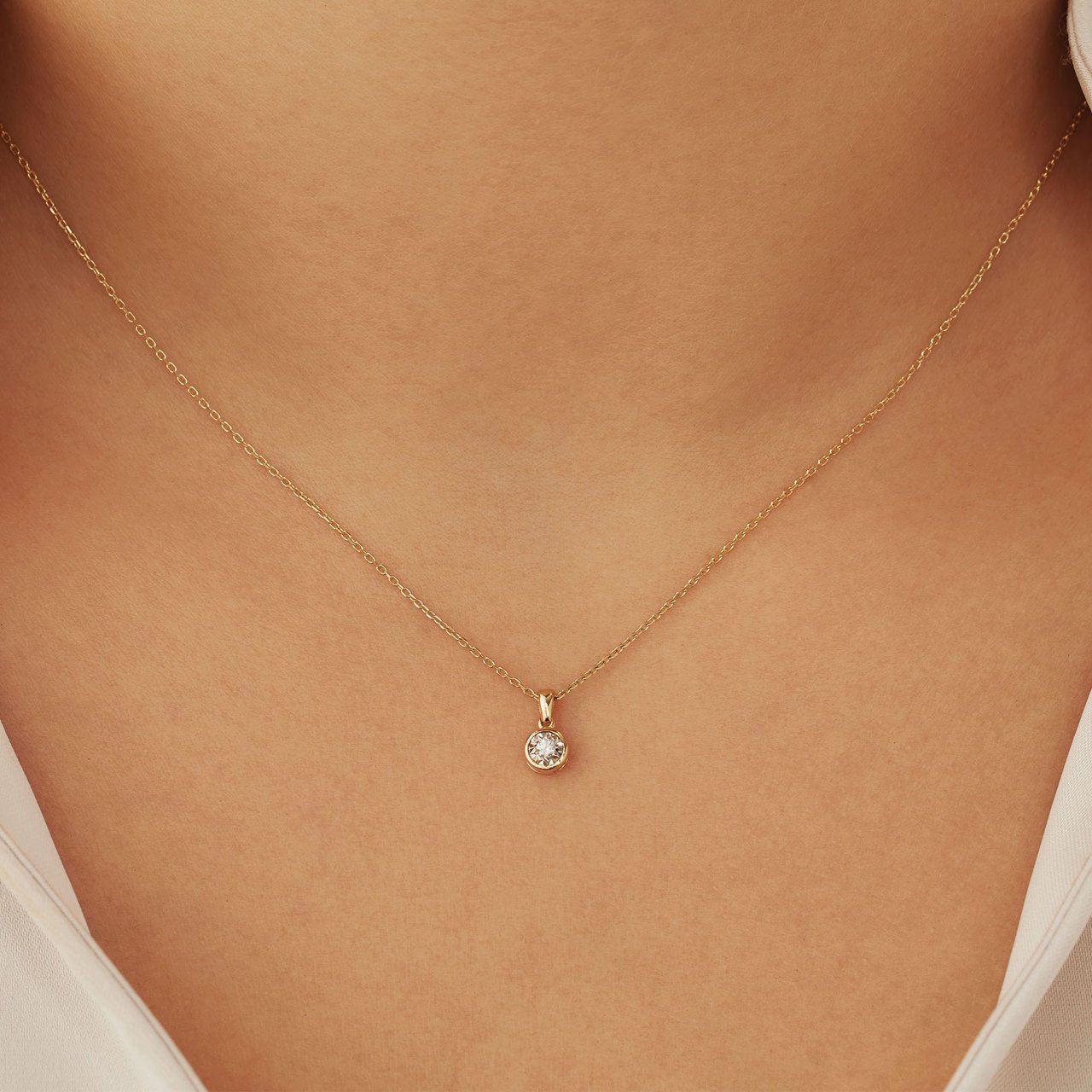 Isabel Bernard De la Paix Inaya - Ketting - Witgoud Goud