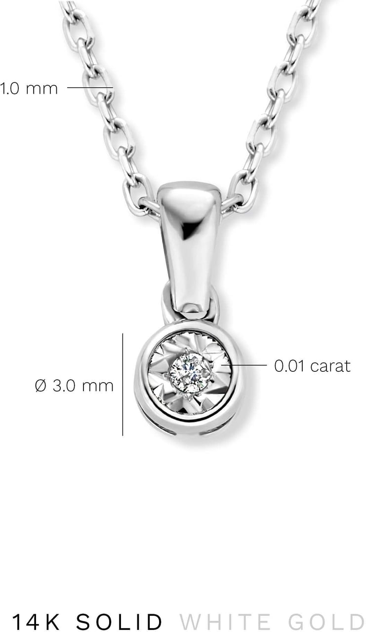 Isabel Bernard De la Paix Inaya - Ketting - Witgoud Zilver