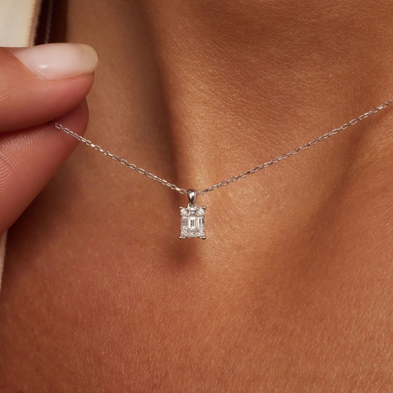 Isabel Bernard De la Paix Maxime - Ketting - Witgoud Zilver