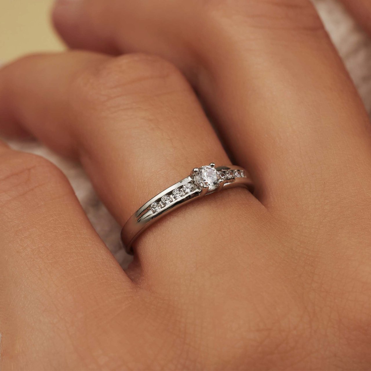 Isabel Bernard Le Marais Estee - Ring - Witgoud Zilver