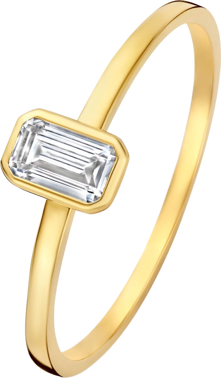 Isabel Bernard Baguette Genevieve - Ring - Goud Wit