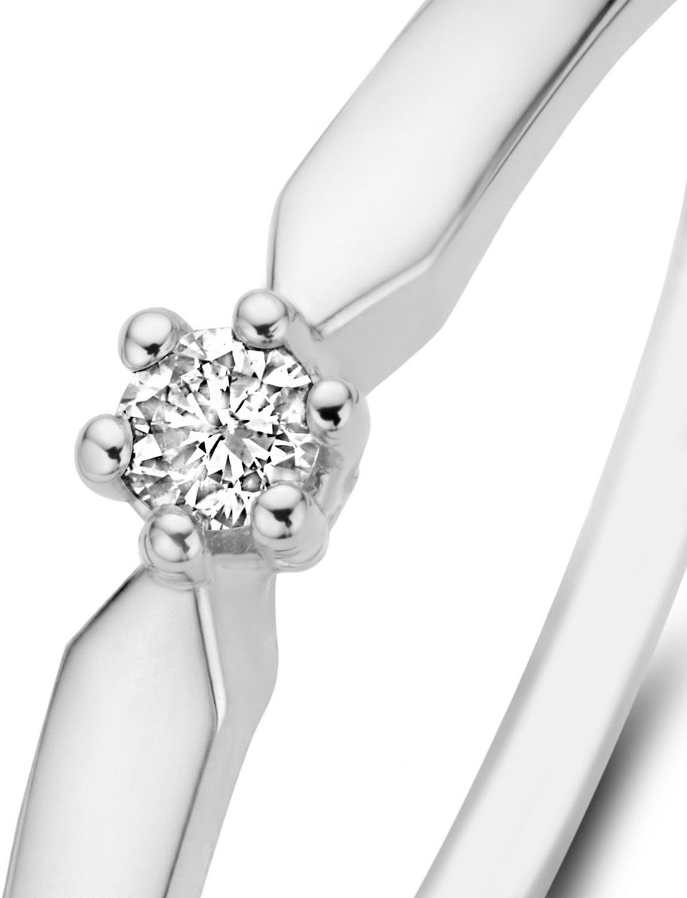 Isabel Bernard De la Paix Emily - Ring - Witgoud Zilver