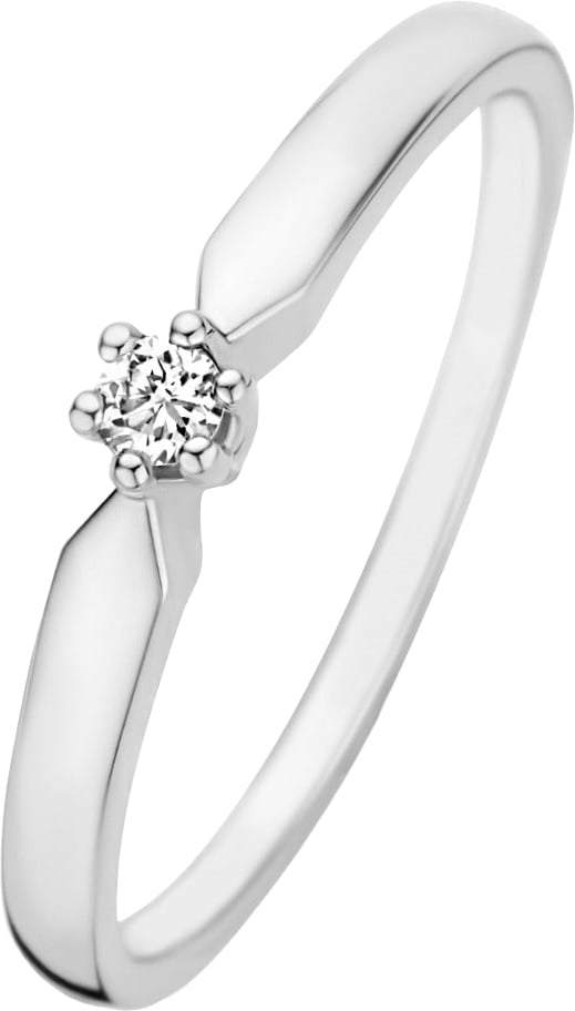 Isabel Bernard De la Paix Emily - Ring - Witgoud Zilver