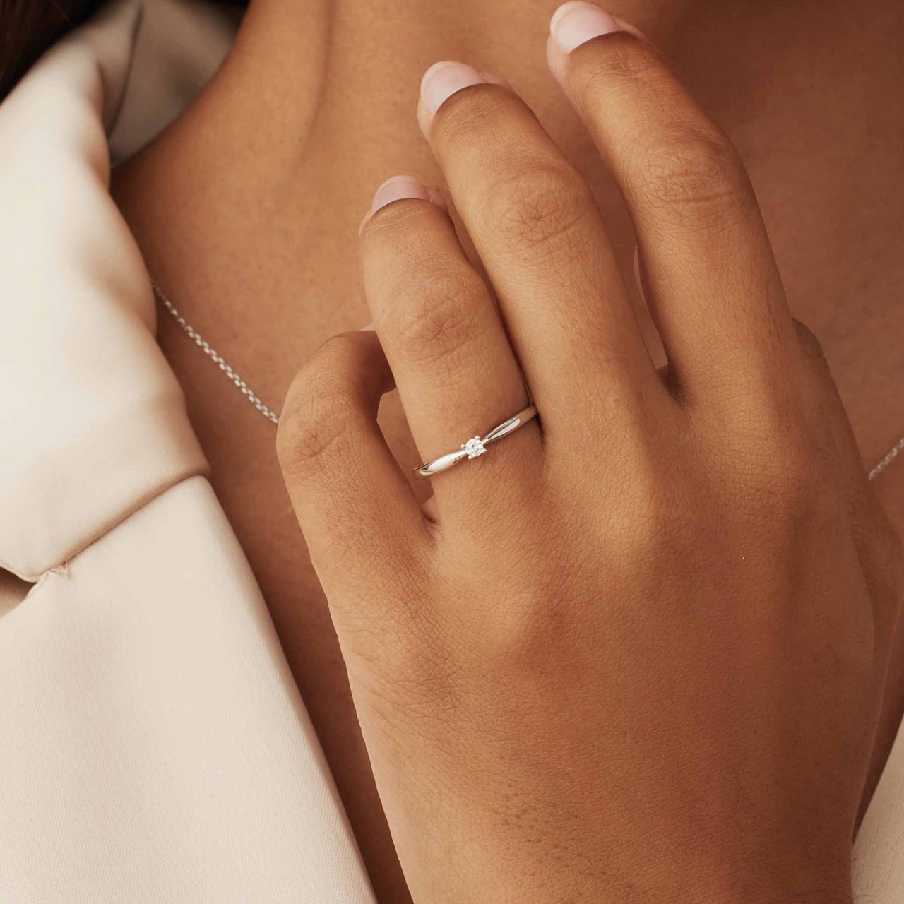 Isabel Bernard De la Paix Céline - Ring - Witgoud Zilver
