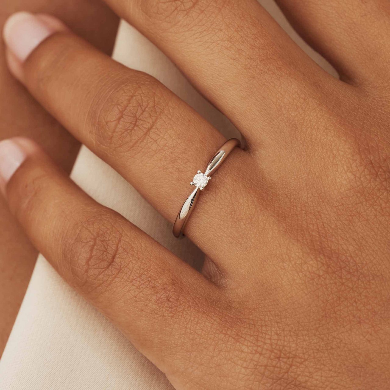 Isabel Bernard De la Paix Céline - Ring - Witgoud Zilver