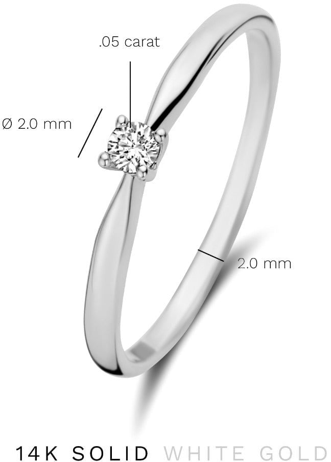 Isabel Bernard De la Paix Céline - Ring - Witgoud Zilver
