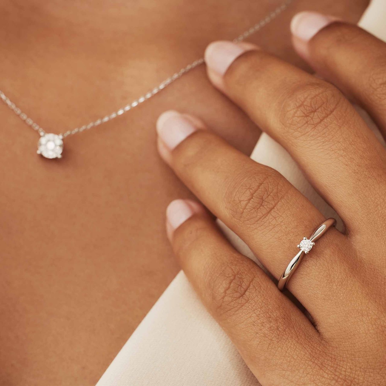 Isabel Bernard De la Paix Christine - Ring - Witgoud Zilver