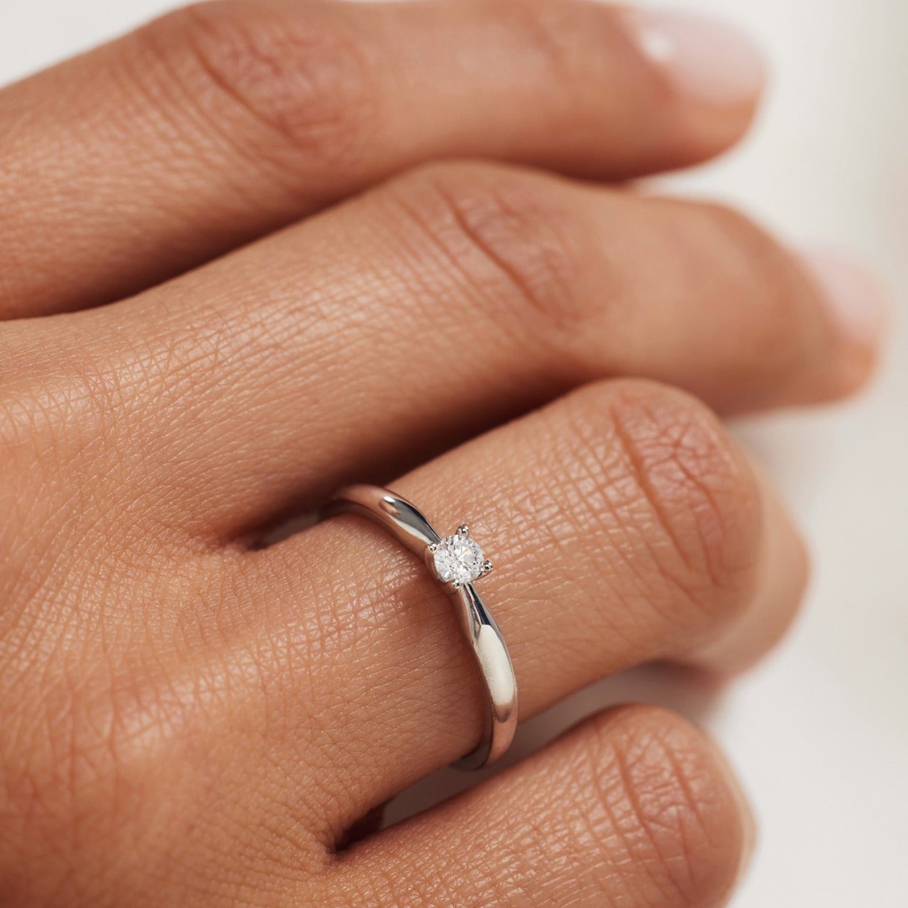 Isabel Bernard De la Paix Christine - Ring - Witgoud Zilver