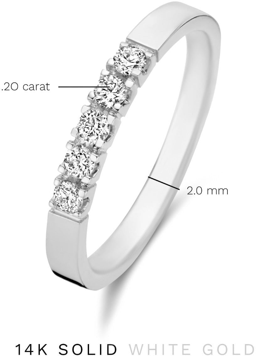 Isabel Bernard De la Paix Madeline - Ring - Witgoud Zilver