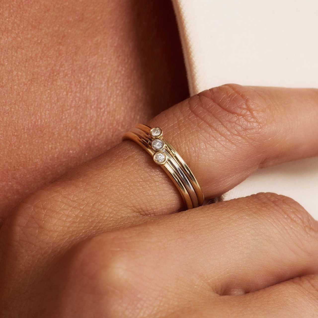 Isabel Bernard De La Paix Alaine - Ring - GoudWitgoud Goud