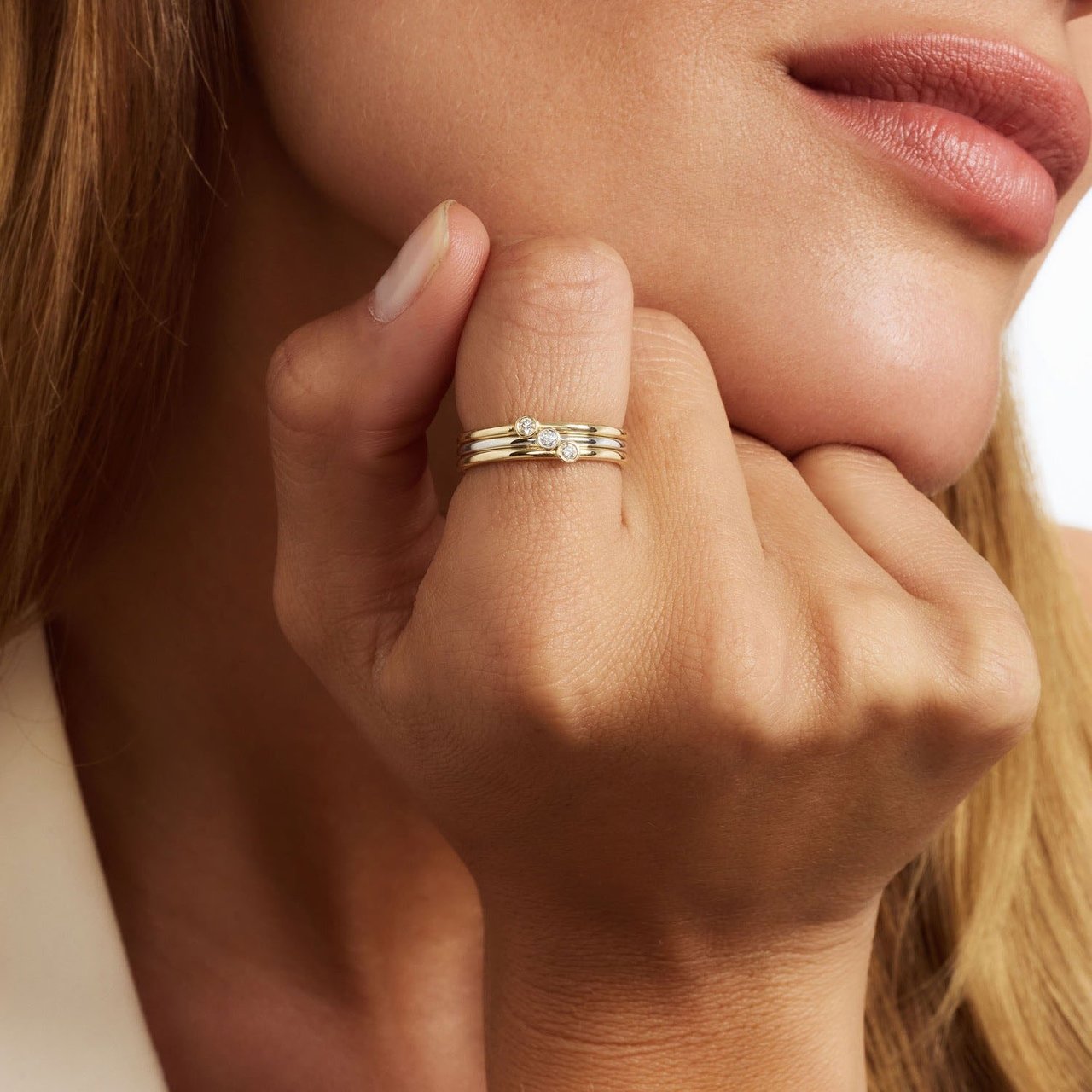 Isabel Bernard De La Paix Alaine - Ring - GoudWitgoud Goud