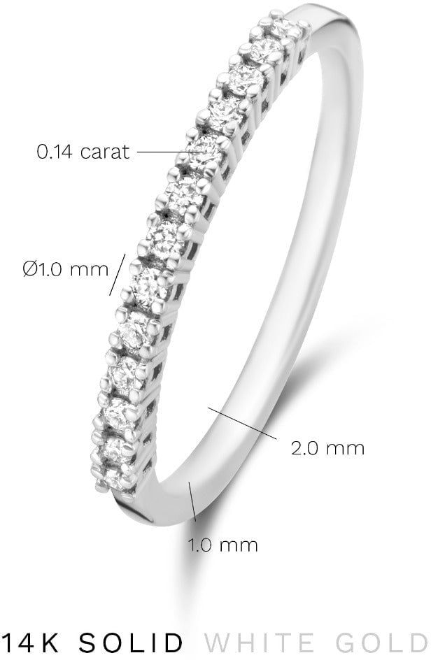 Isabel Bernard De la Paix Madeline - Ring - Witgoud Zilver