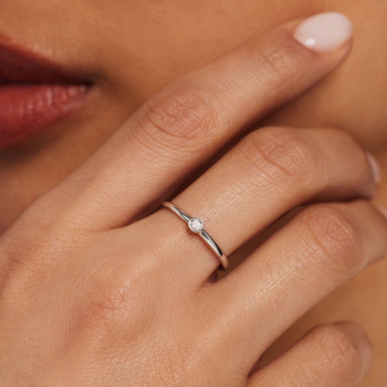 Isabel Bernard De la Paix Inaya - Ring - Witgoud Zilver