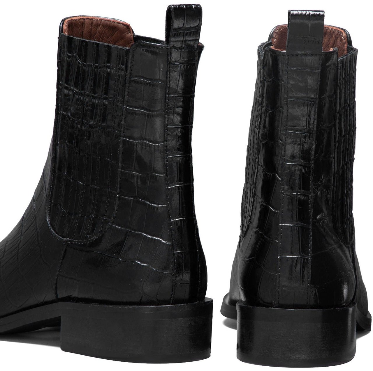 Isabel Bernard Vendôme Chey Croco - Schoenen - Zwart Zwart