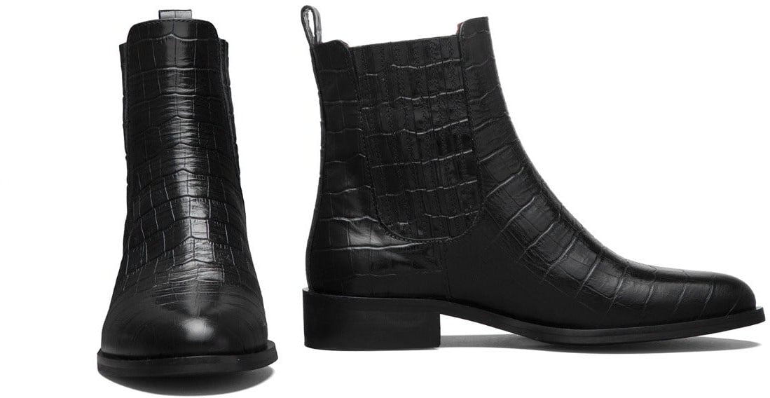 Isabel Bernard Vendôme Chey Croco - Schoenen - Zwart Zwart