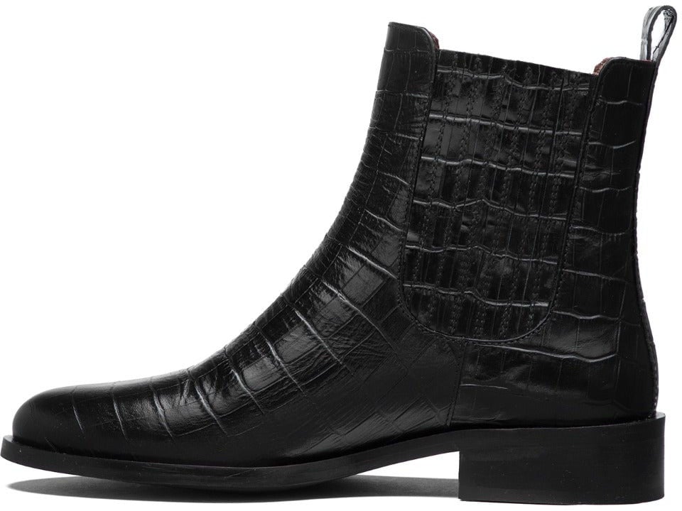 Isabel Bernard Vendôme Chey Croco - Schoenen - Zwart Zwart