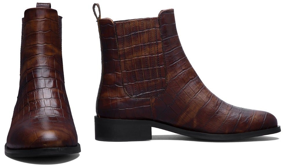 Isabel Bernard Vendôme Chey Croco - Schoenen - Bruin Bruin