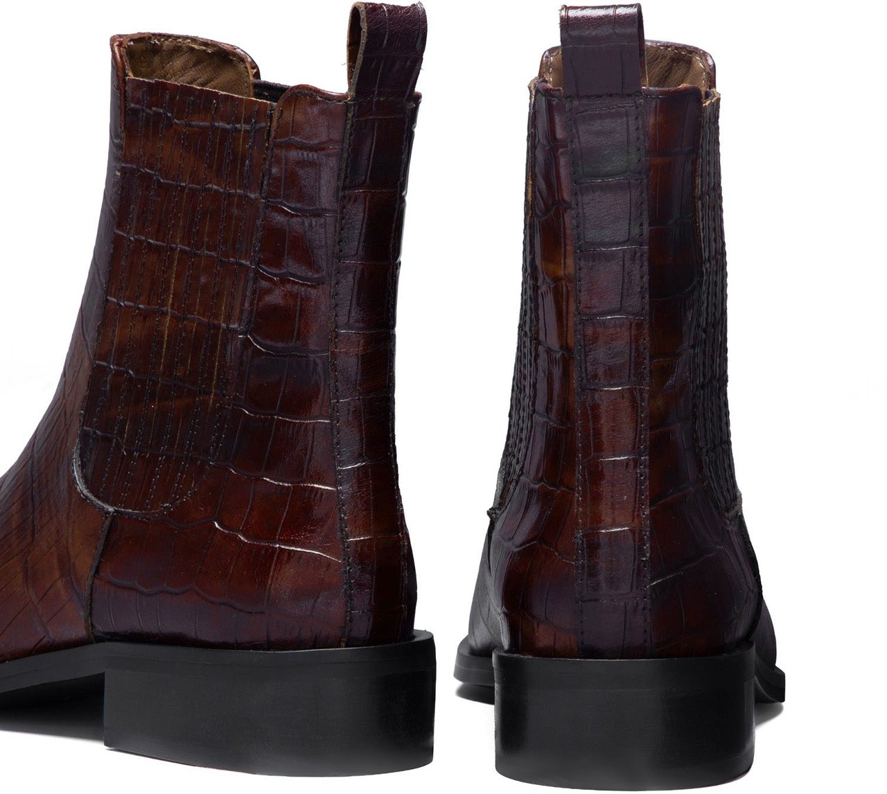 Isabel Bernard Vendôme Chey Croco - Schoenen - Bruin Bruin