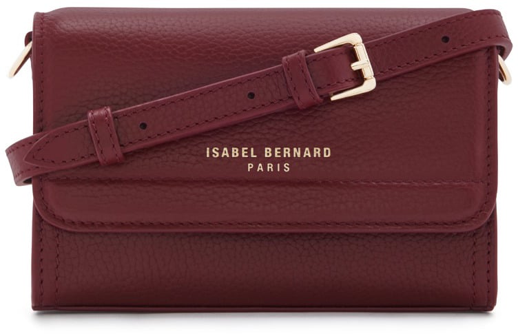 Isabel Bernard Femme Forte Kim Kalfsleer Crossbody Tas Rood
