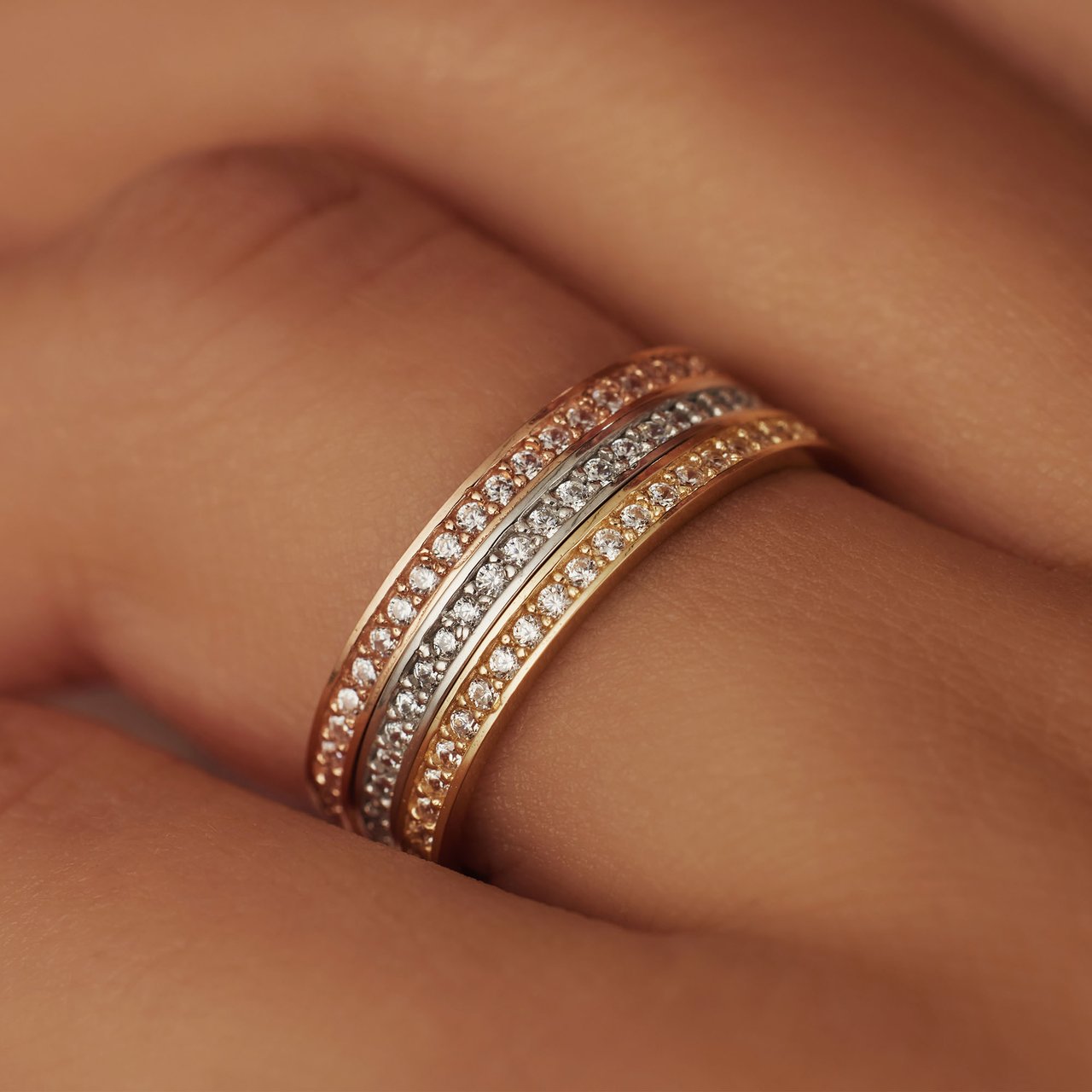 Isabel Bernard Merle Ring met Zirkonia Roze