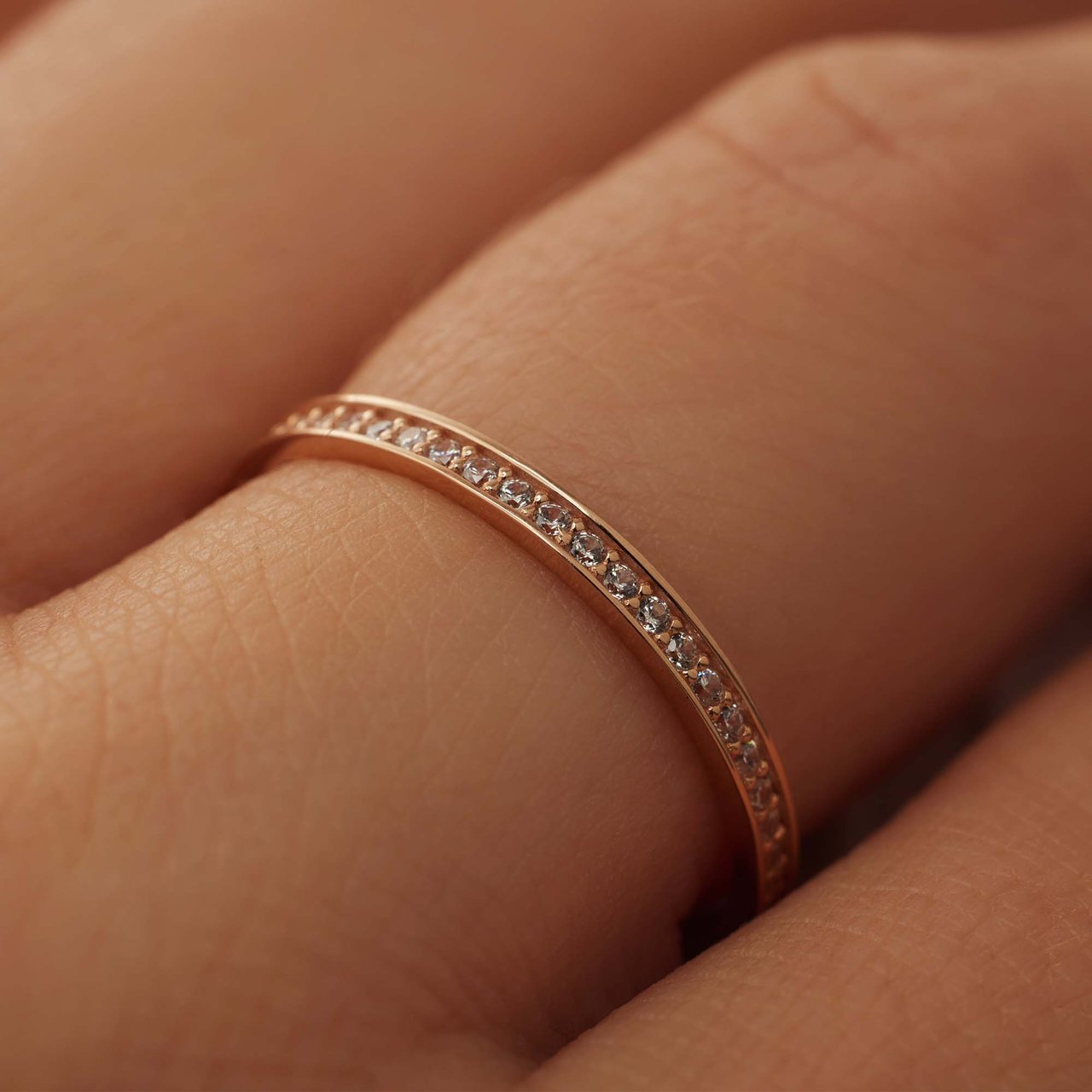 Isabel Bernard Merle Ring met Zirkonia Roze