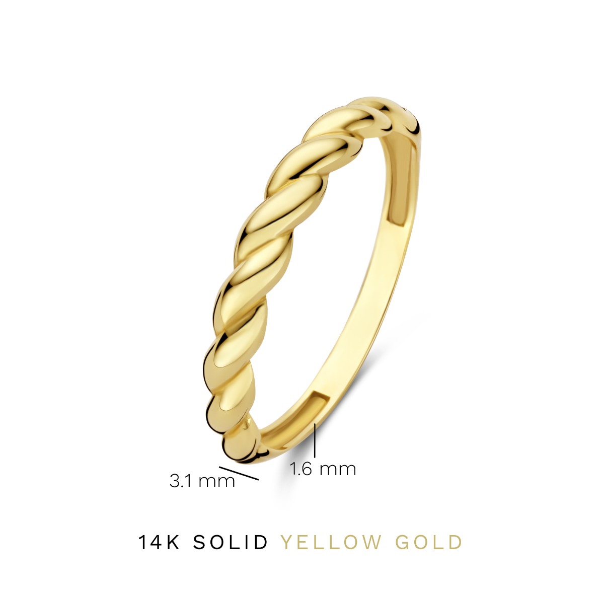 Isabel Bernard Rivoli Laurance Ring met Zirkonia Goud