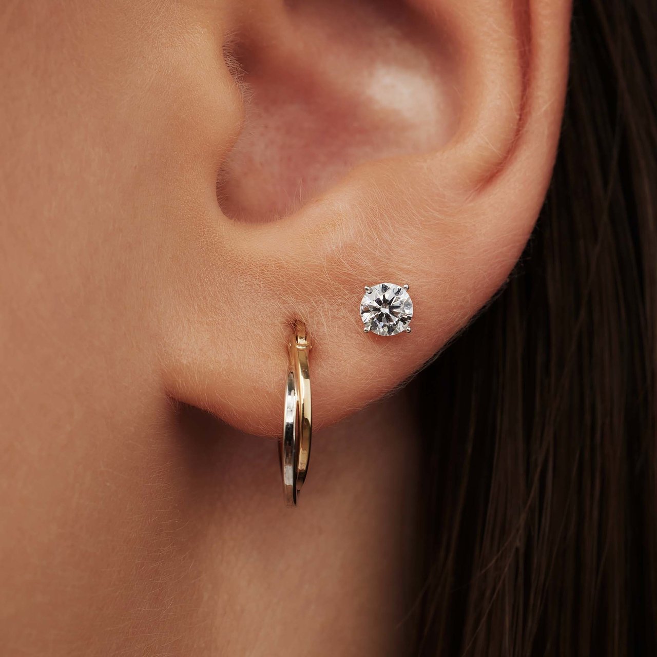 Isabel Bernard Lourdes Oorknoppen met Zirkonia Zilver