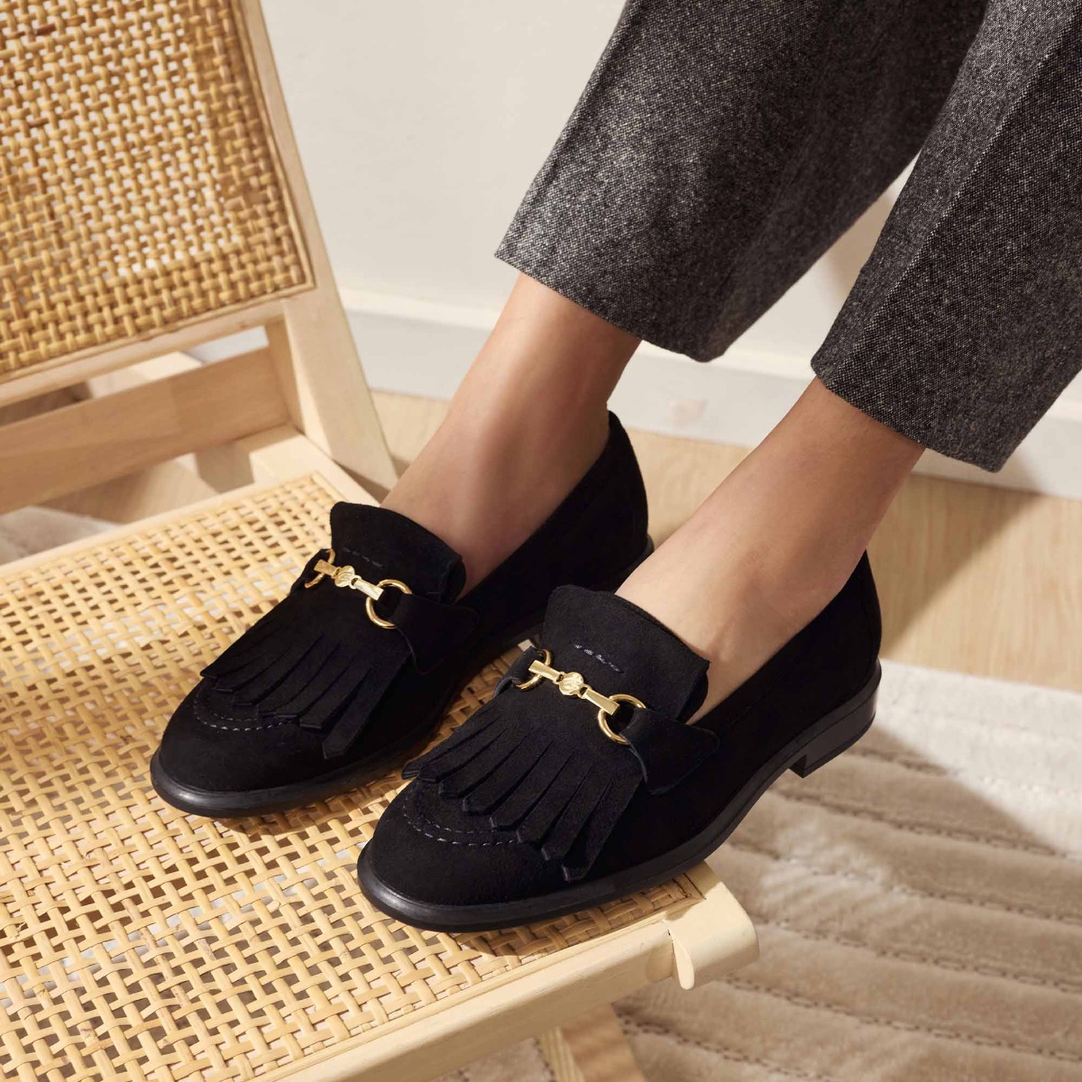 Isabel Bernard Vendôme Lave Loafers Zwart