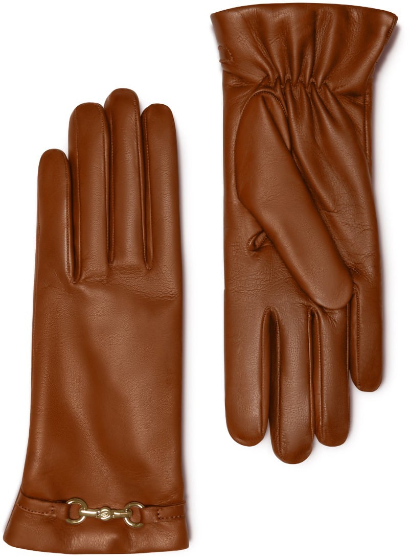 Isabel Bernard Honoré Marcelia Geitenleer Handschoenen Bruin