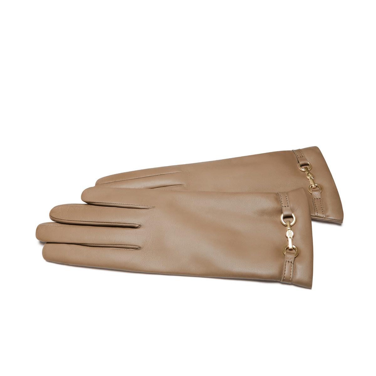 Isabel Bernard Honoré Marcelia Geitenleer Handschoenen Taupe