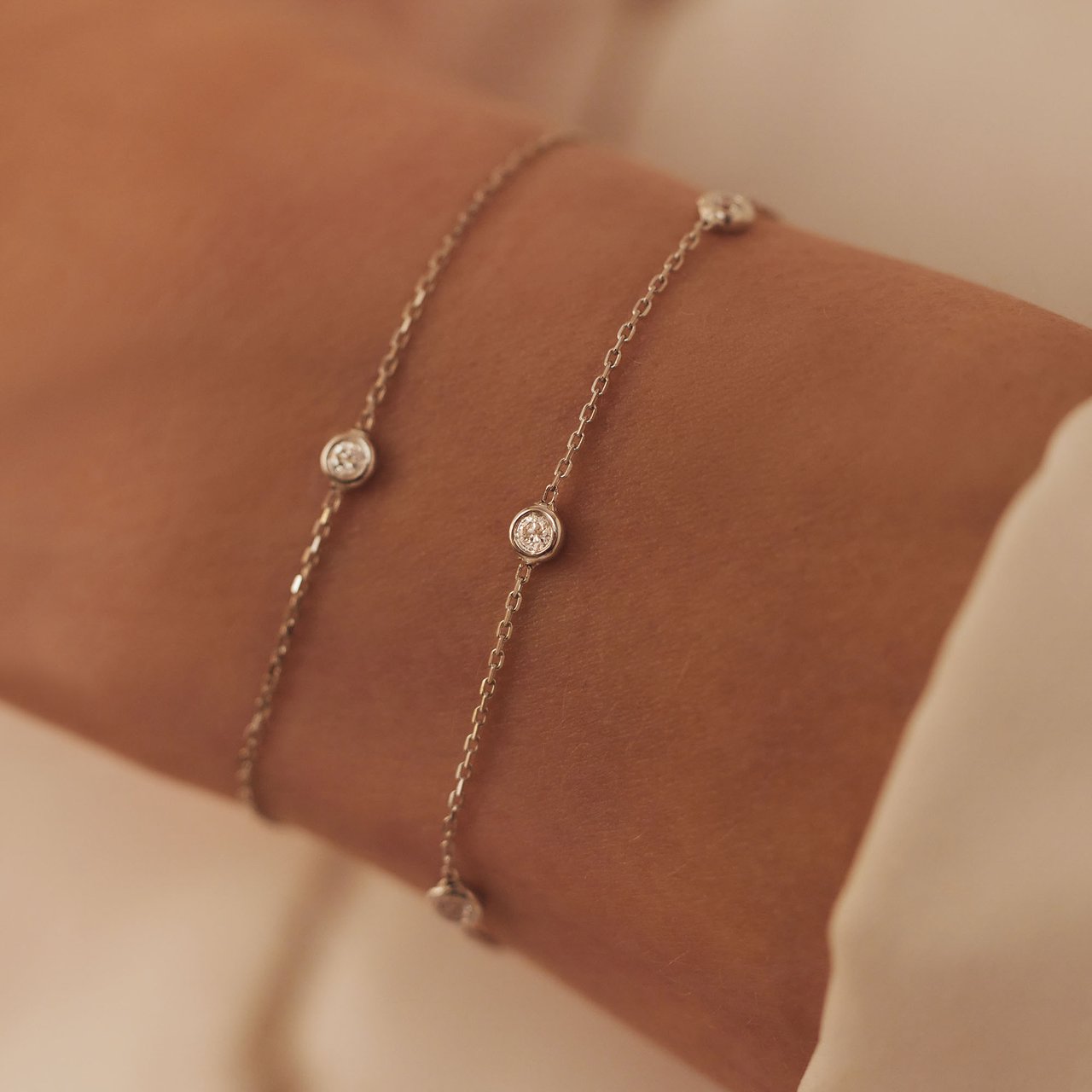 Isabel Bernard De la Paix Alfie Armband met Diamant Zilver