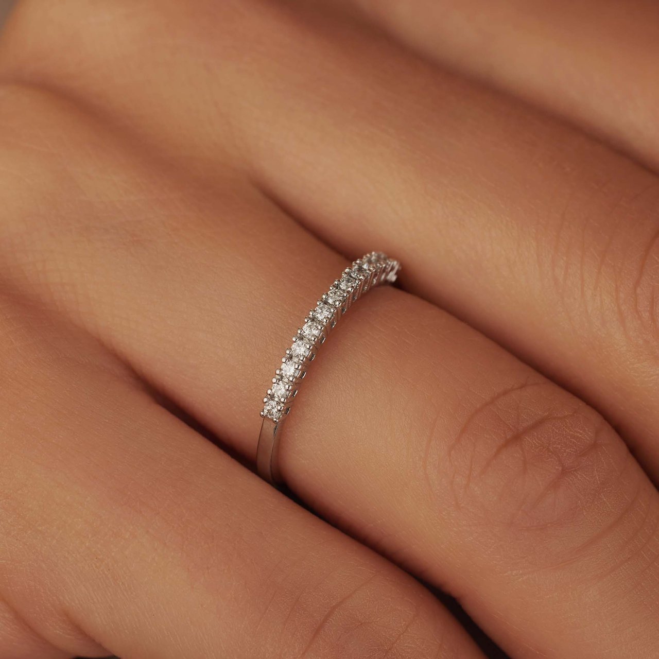 Isabel Bernard De la Paix Madeline Ring met Diamant Zilver