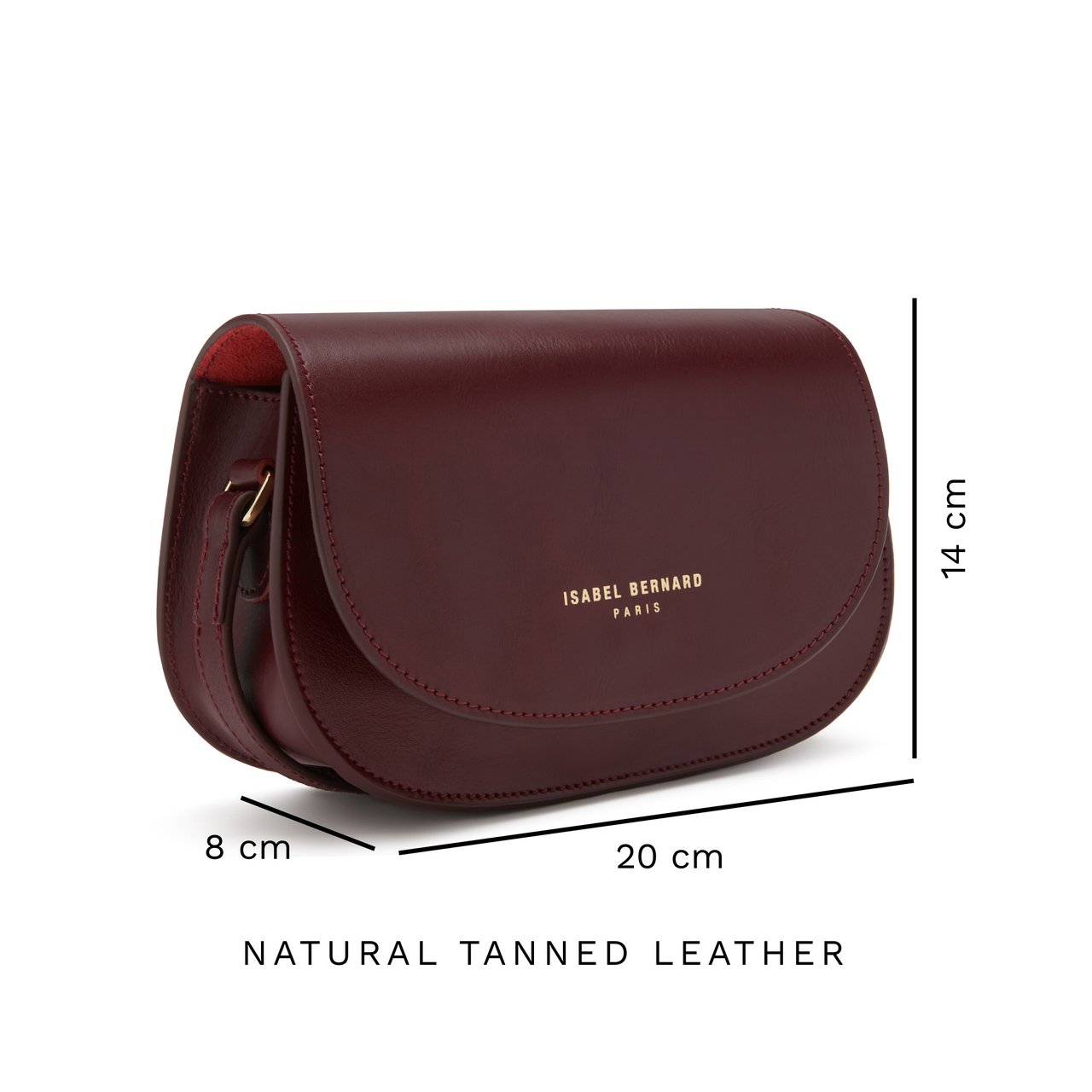Isabel Bernard Montmartre Manon Crossbody Tas Rood