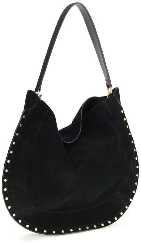 Isabel Marant Isabel Marant Black Calf Leather Bos Taurus Shoulder Bag Zwart